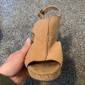 Franco Sarto tan wedges